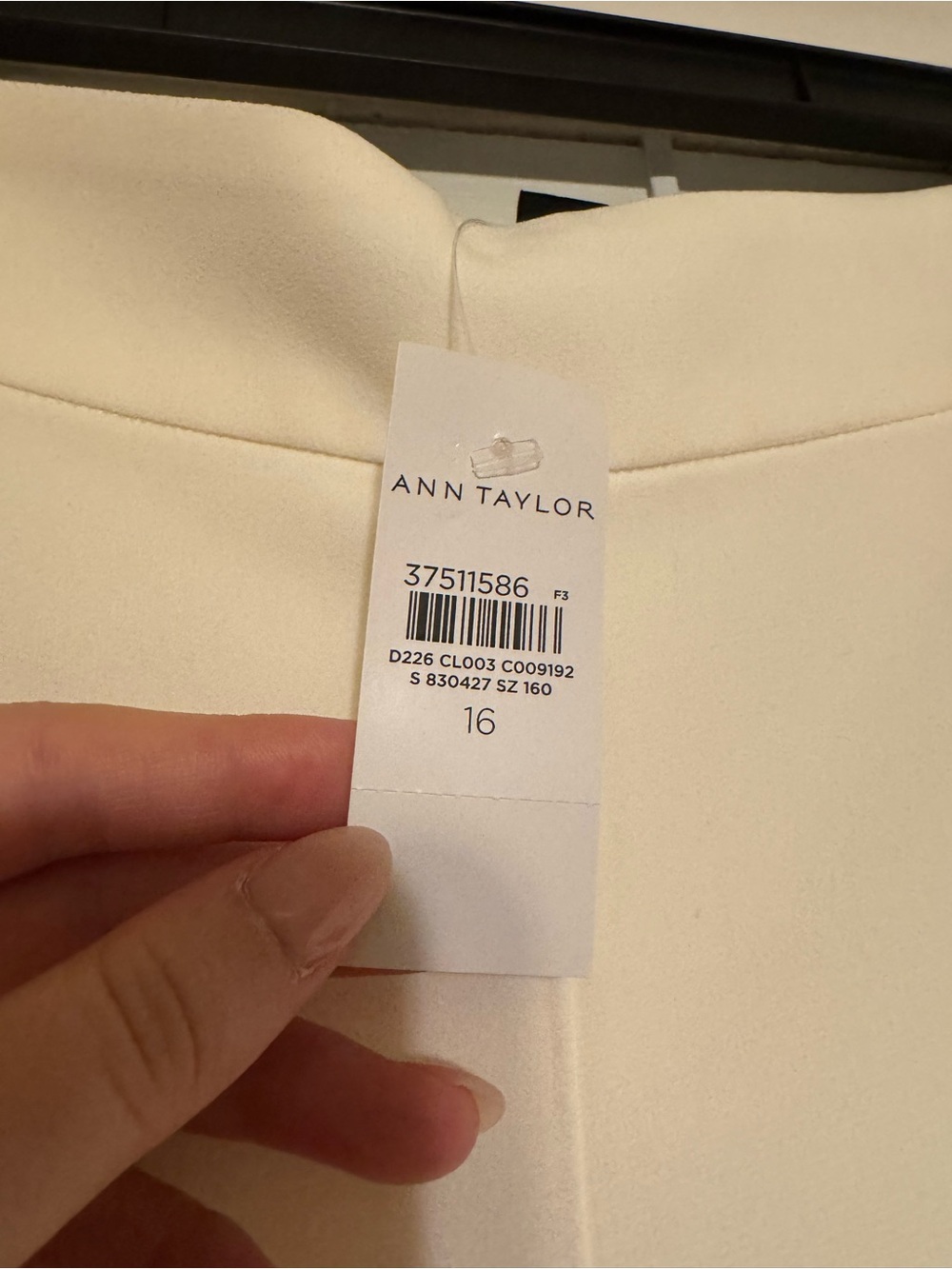 Ann Taylor Cream Wide-Leg Trousers - Picture 4 of 6